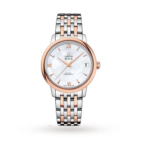 omega de ville prestige ladies 32.7mm co-axial automatic watch|omega de ville prestige 32mm.